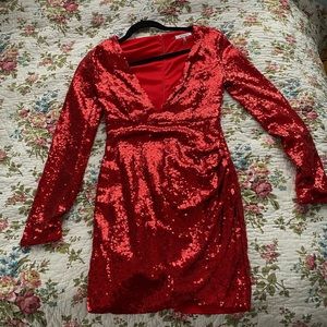 Red Sequin Dress (Never Worn)
